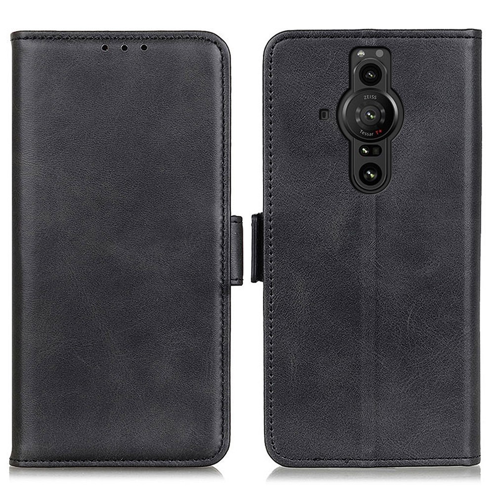  Sony Xperia Pro-I Fodral Läder Med Magnetisk Stängning Svart