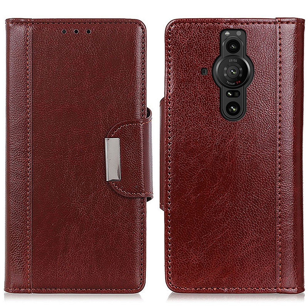  Sony Xperia Pro-I Fodral Plånbok Brun
