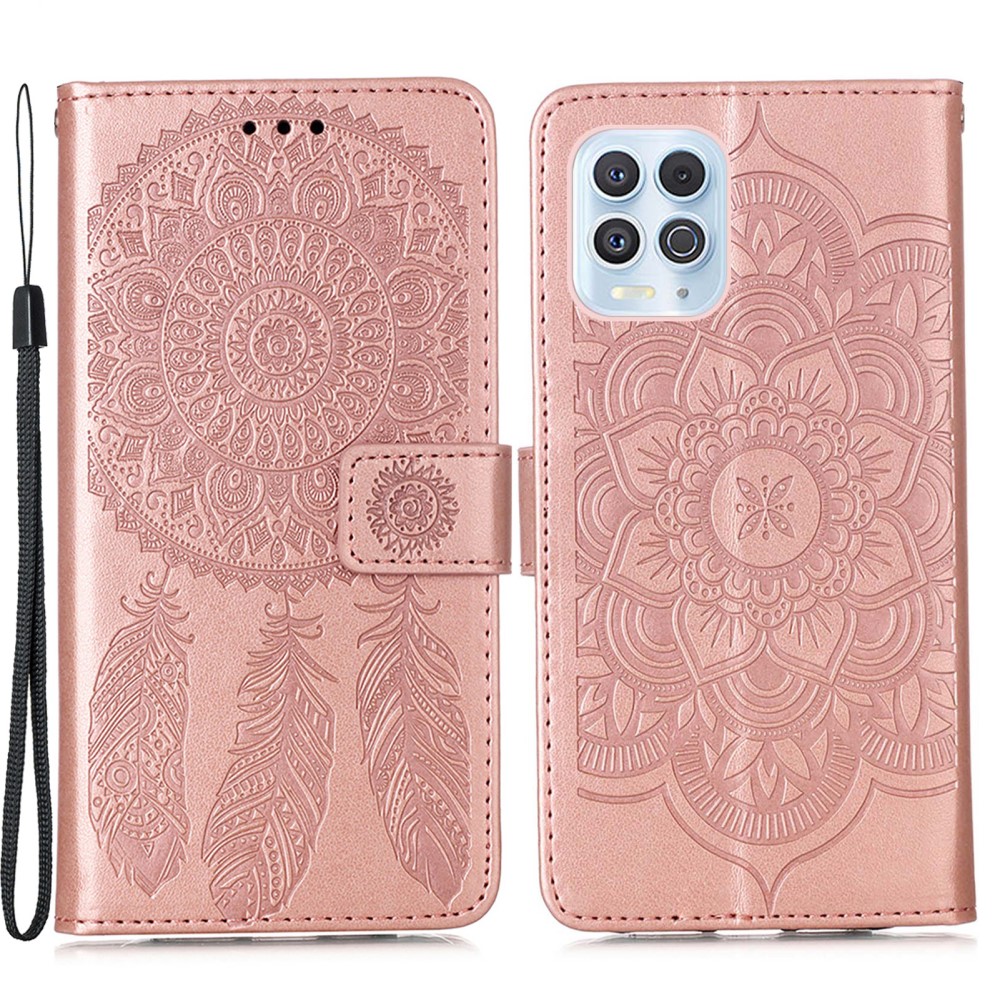  Motorola Moto G100 Fodral Läder Dream Catcher Roséguld