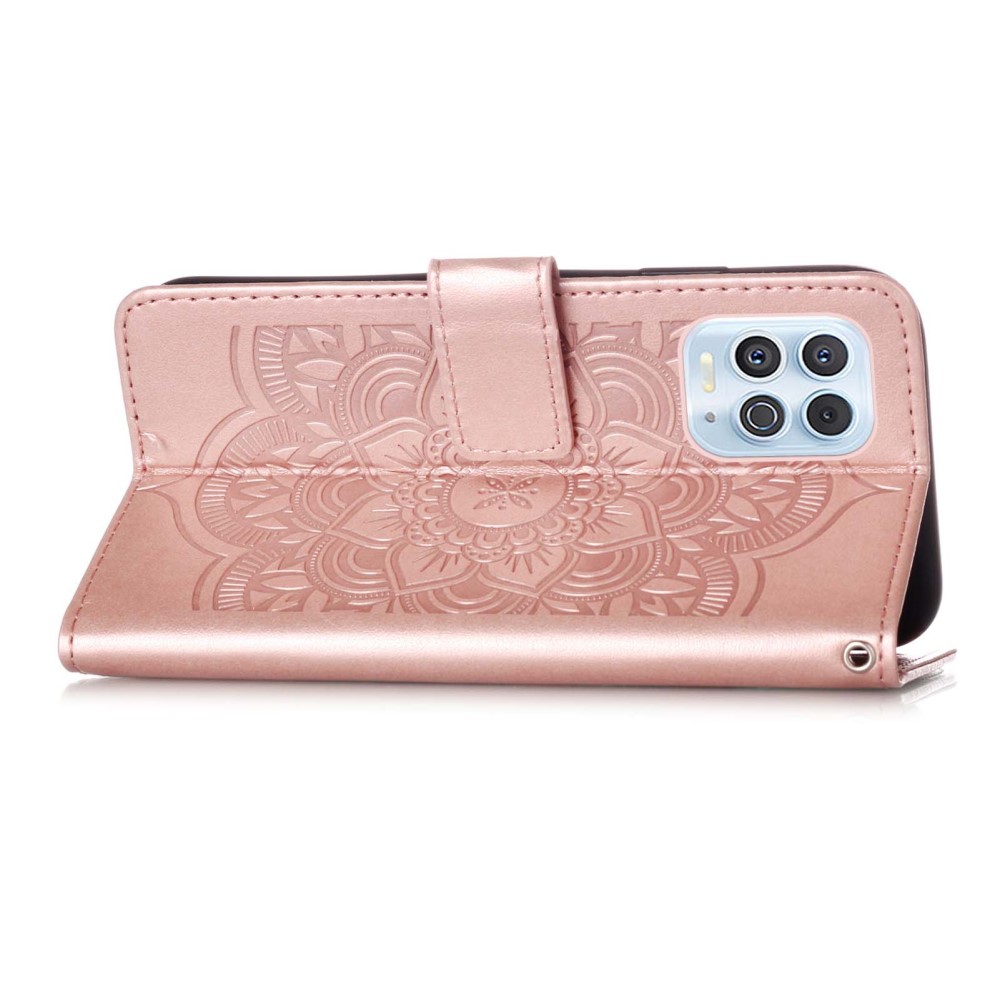 Motorola Moto G100 Fodral Läder Dream Catcher Roséguld