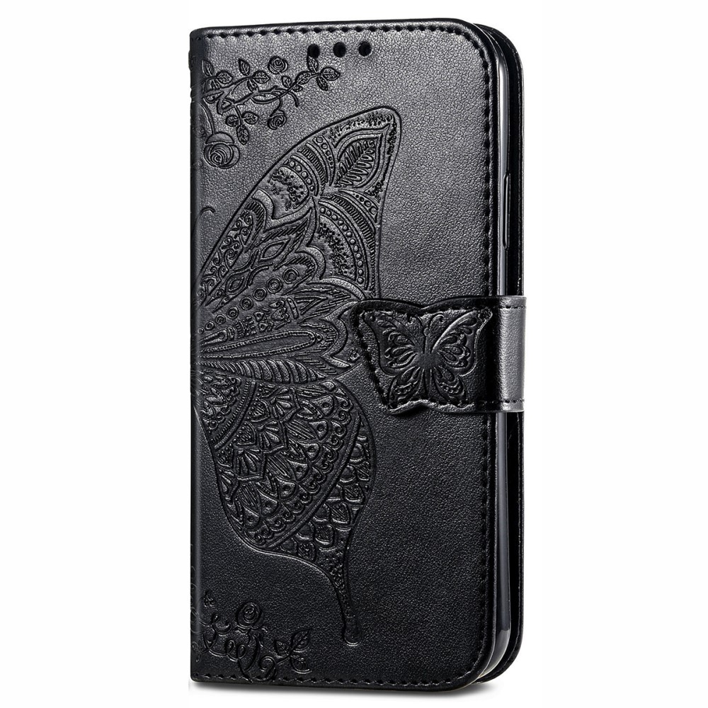  Xiaomi 11T / 11T Pro Fodral Läder Butterfly Svart