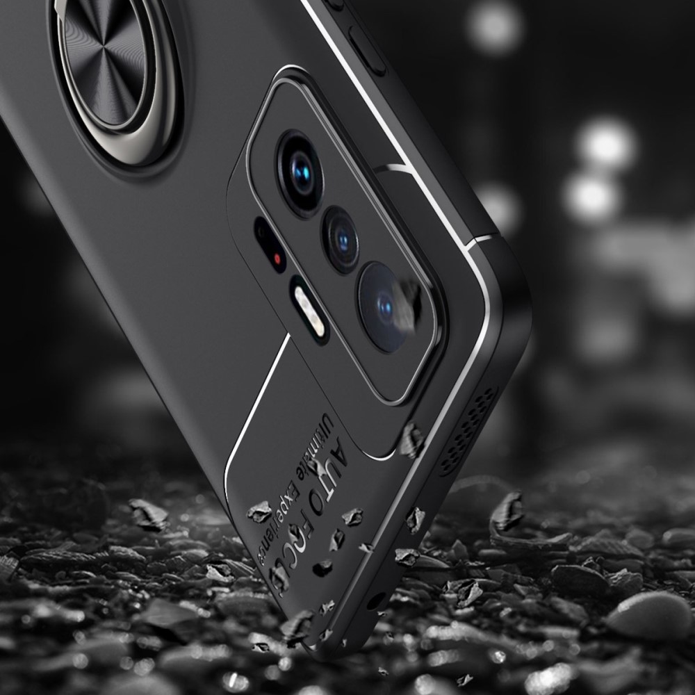  Xiaomi 11T / 11T Pro Skal Ring Svart/Röd