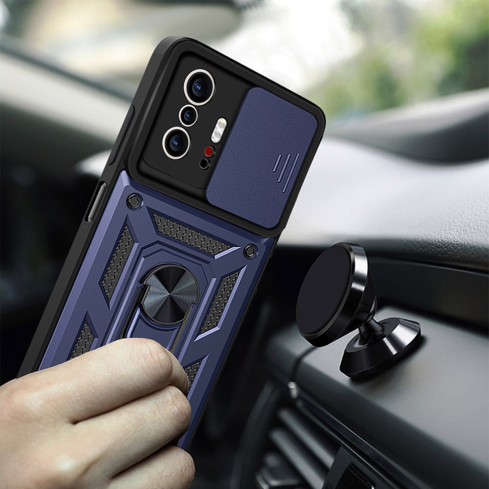  Xiaomi 11T / 11T Pro Skal CamShield Ring Blå