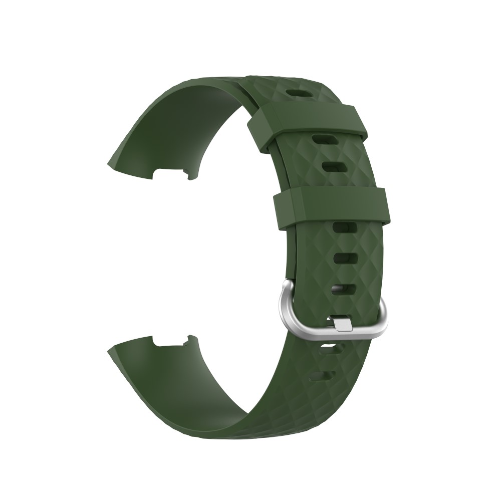  Armband Fitbit Charge 3 / 4 Mörk Grön