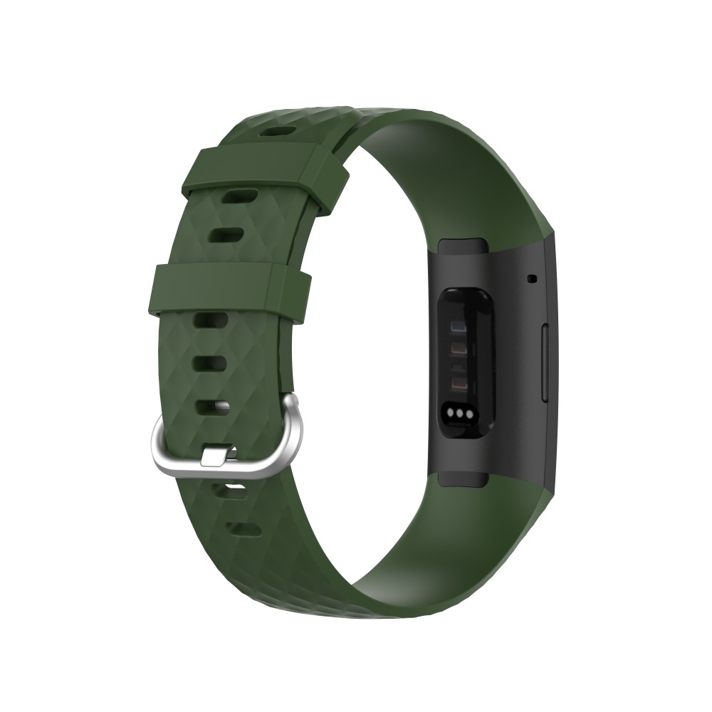  Armband Fitbit Charge 3 / 4 Mörk Grön