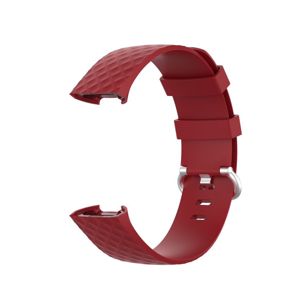  Armband Fitbit Charge 3 / 4 Röd