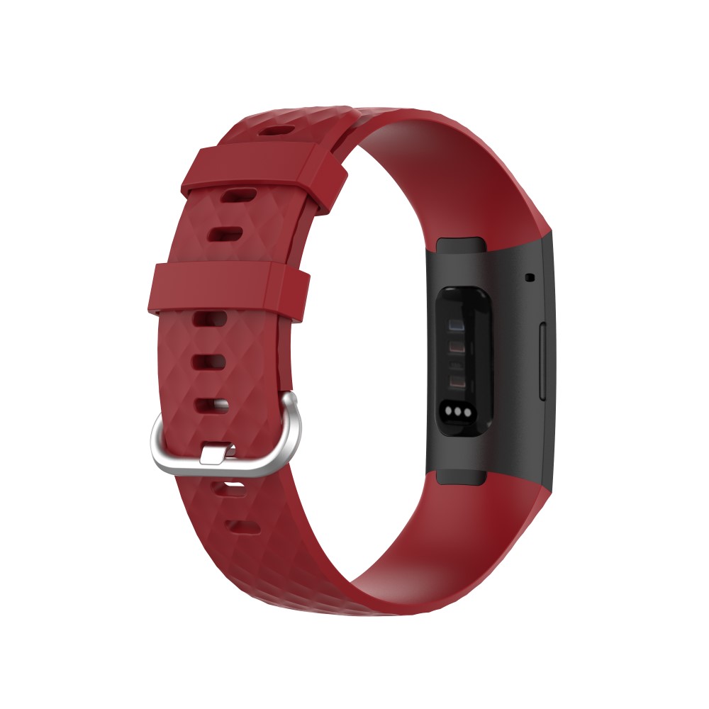  Armband Fitbit Charge 3 / 4 Röd