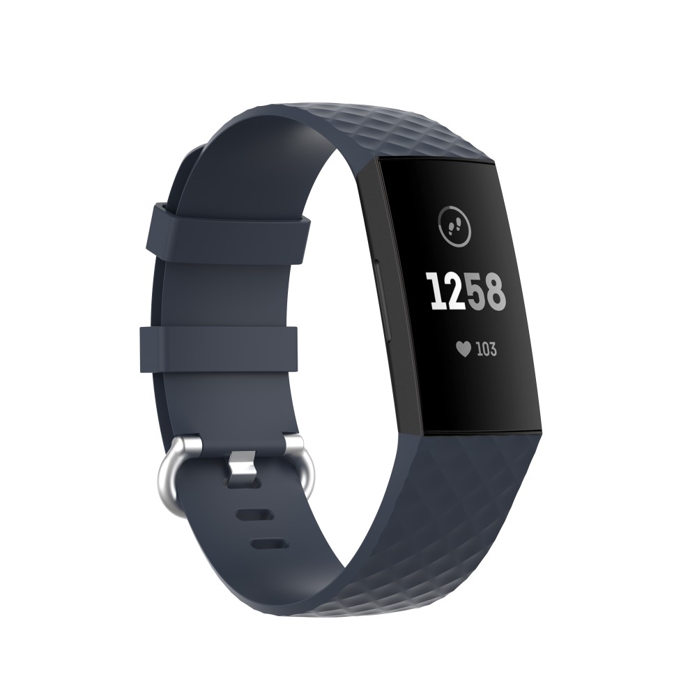  Armband Fitbit Charge 3 / 4 Mörk Blå