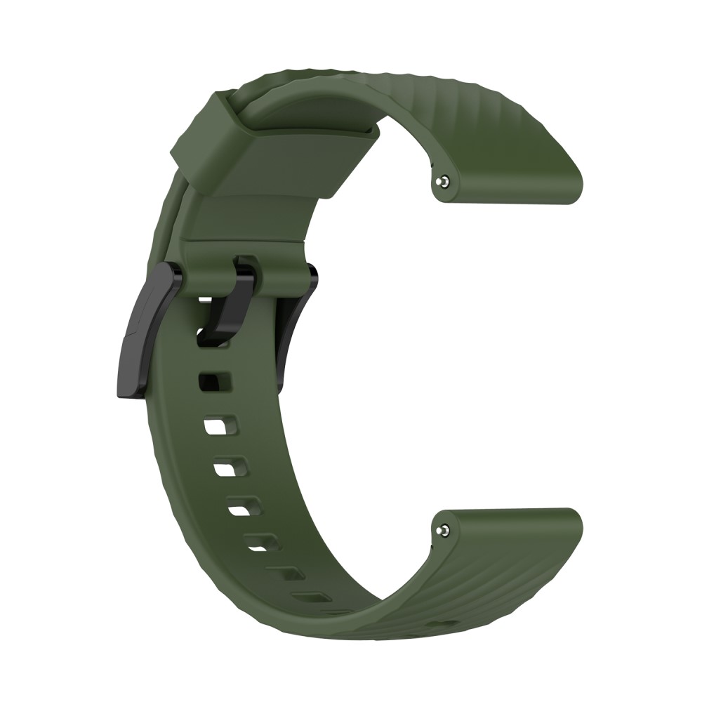  Silikon Armband För Suunto (24mm) Mörk Grön
