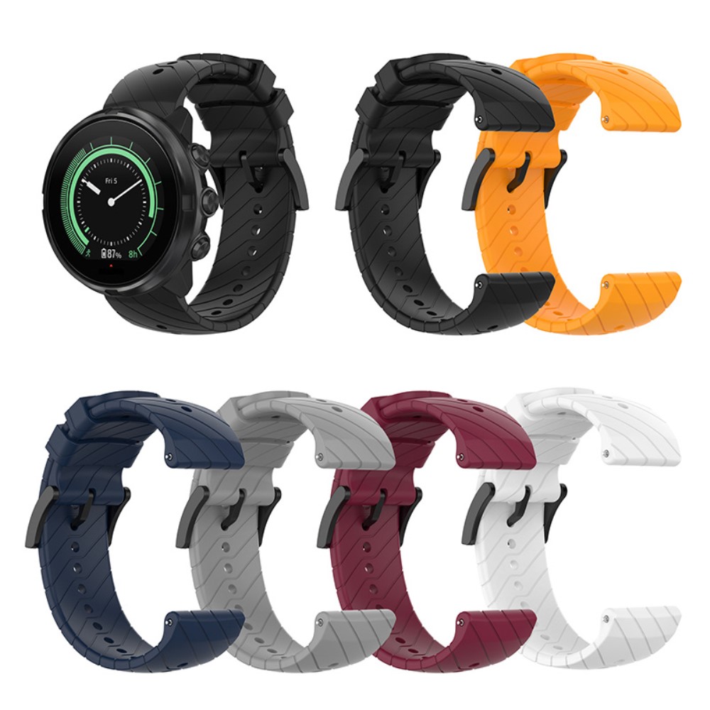  Suunto Silikon Armband Twill Textur (24mm) Svart