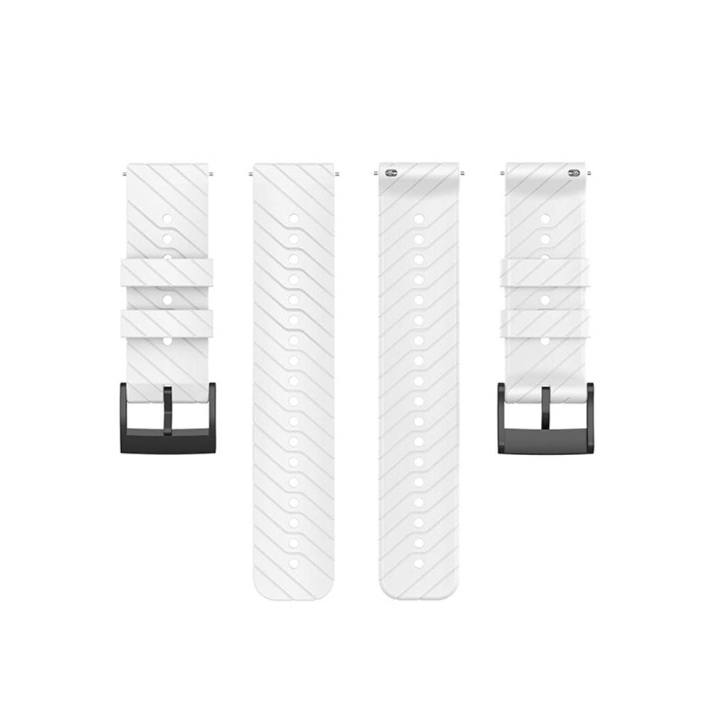  Suunto Silikon Armband Twill Textur (24mm) Vit