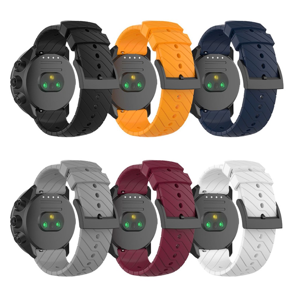  Suunto Silikon Armband Twill Textur (24mm) Vit