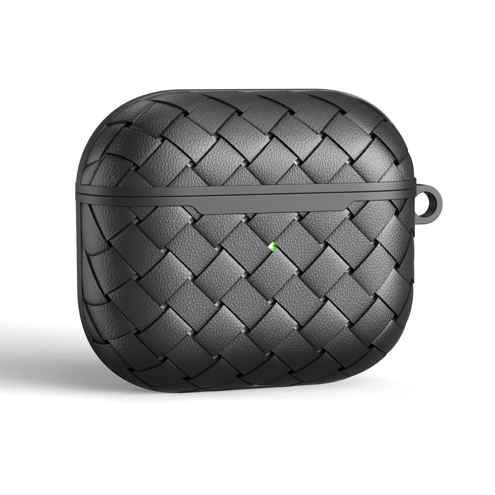  AirPods 3 Skal TPU Vävd Textur Svart