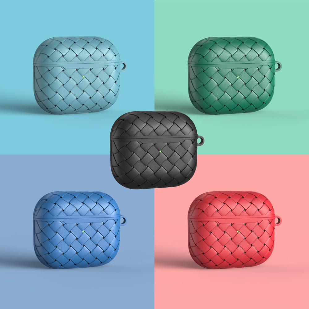  AirPods 3 Skal TPU Vävd Textur Svart