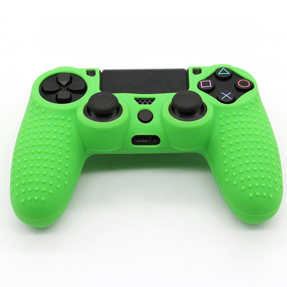  PS4 Kontroll Skal Silikon Anti-Slip Grön