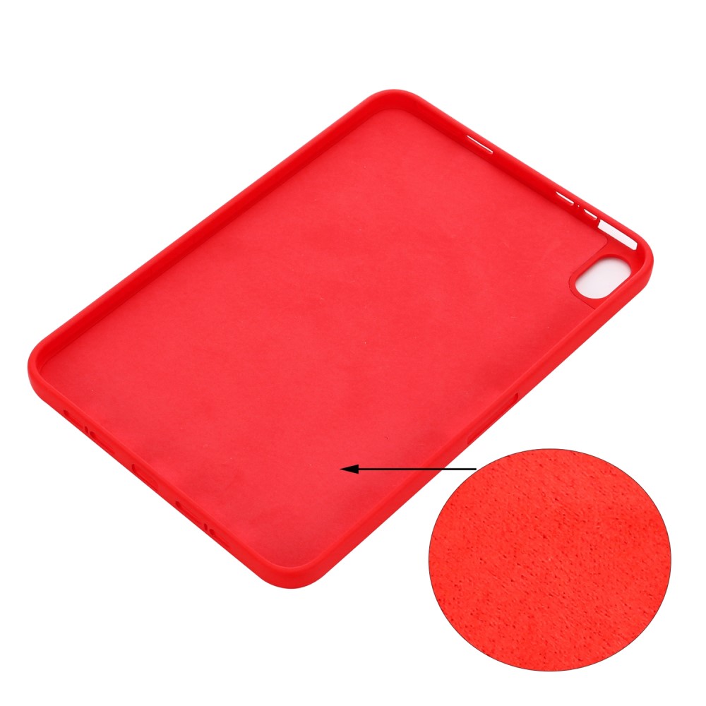  iPad Mini 2024/2021 Skal Shockproof Liquid Silikon Röd