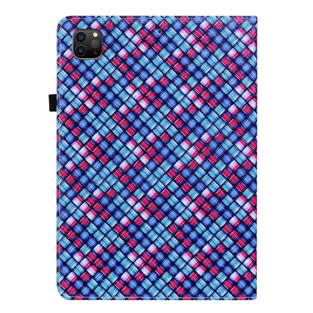  iPad Air 2020/2022 / Pro 11 2020/2021 Fodral Vävd Textur Blå/Rosa