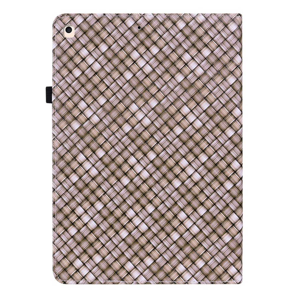  iPad 10.2 2019/2020/2021 Fodral Vävd Textur Brun