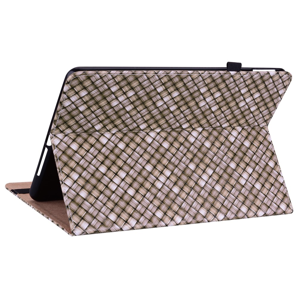  iPad 10.2 2019/2020/2021 Fodral Vävd Textur Brun