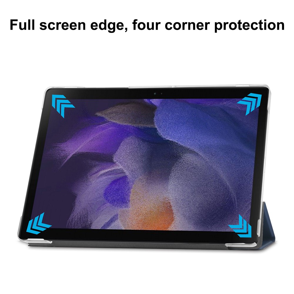  Samsung Galaxy Tab A8 10.5 (2021) Fodral Tri-Fold Mörk Blå