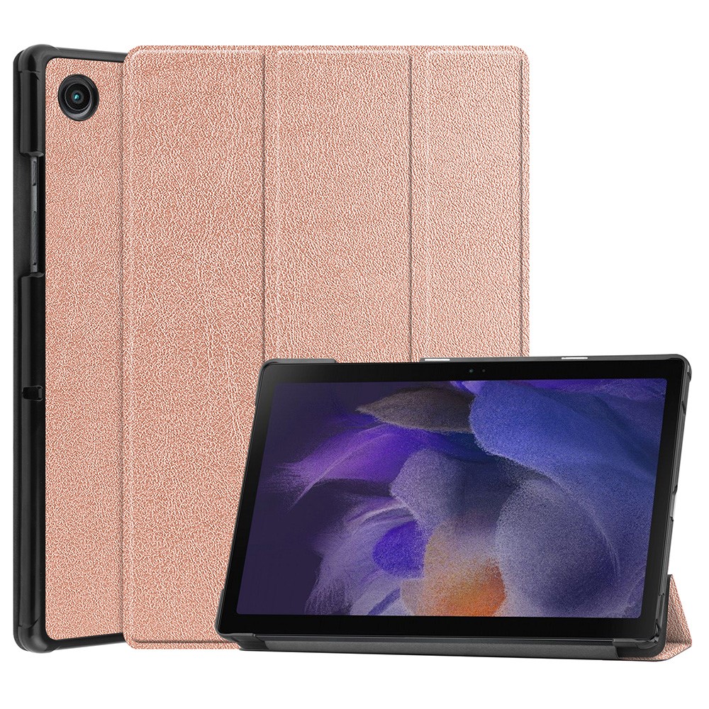  Samsung Galaxy Tab A8 10.5 (2021) Fodral Tri-Fold Shockproof Roséguld