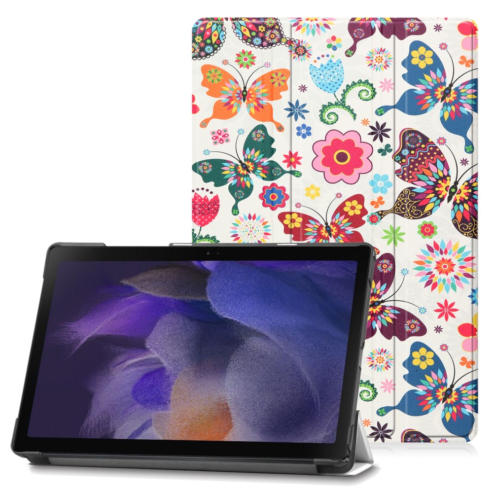  Samsung Galaxy Tab A8 10.5 (2021) Fodral Tri-Fold Fjärilar