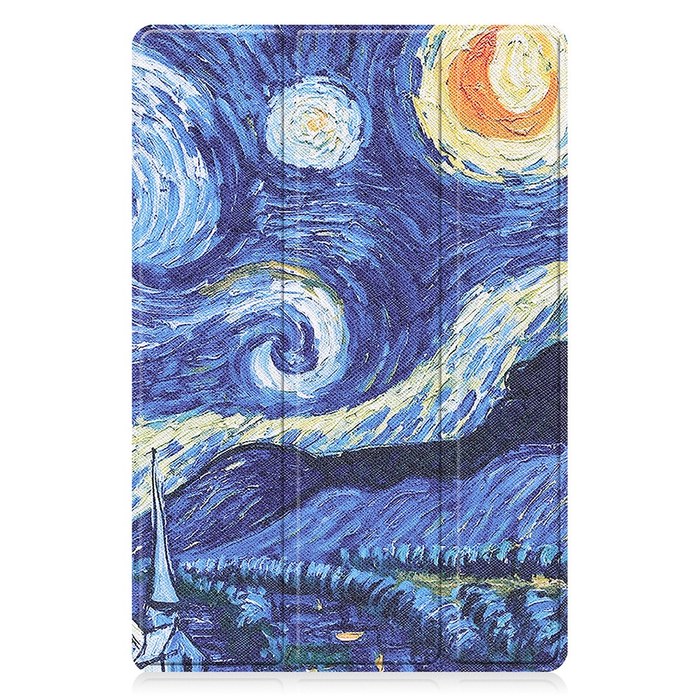  Samsung Galaxy Tab A8 10.5 (2021) Fodral Tri-Fold Brush Painting