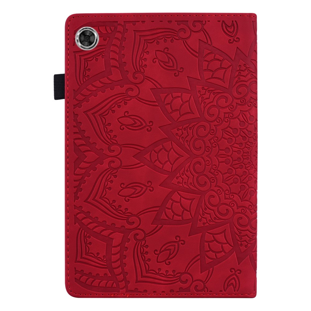  Samsung Galaxy Tab A8 10.5 (2021) Fodral Tryckt Flower Röd