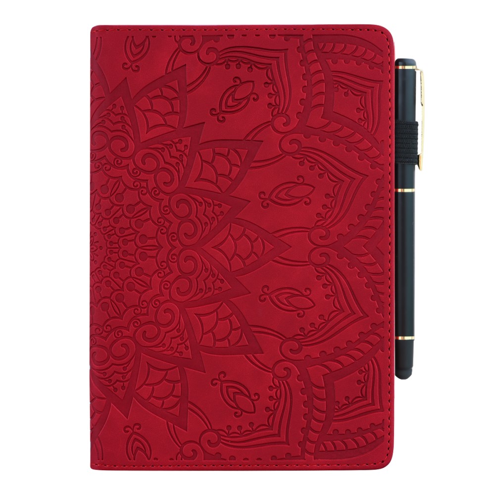  Samsung Galaxy Tab A8 10.5 (2021) Fodral Tryckt Flower Röd