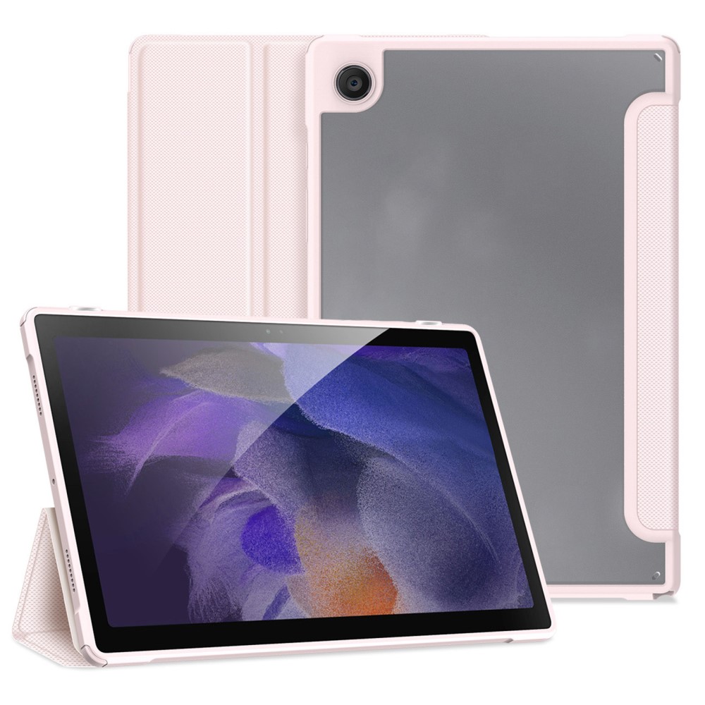 DUX DUCIS DUX DUCIS Samsung Galaxy Tab A8 10.5 (2021) Ljus Rosa Fodral TOBY Tri-Fold