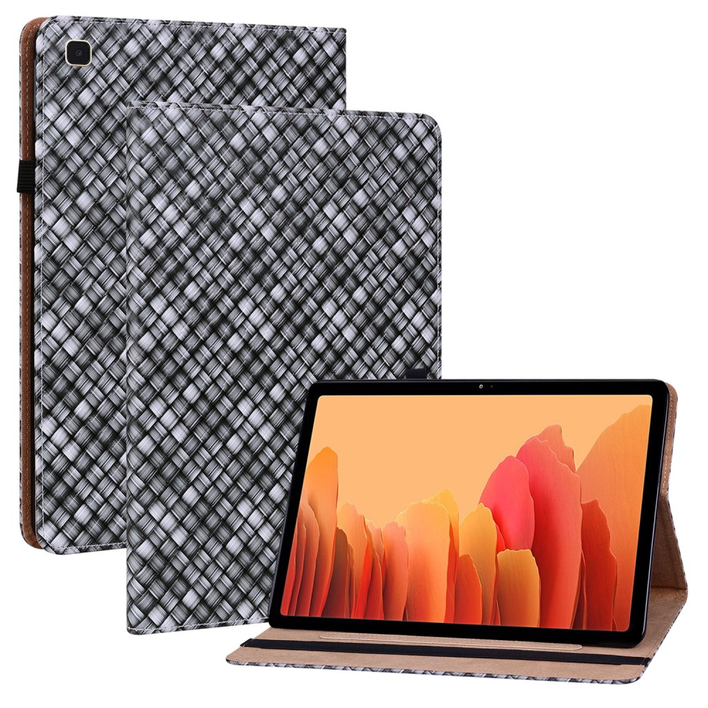 Samsung Galaxy Tab A7 10.4 Fodral Vävd Textur Svart