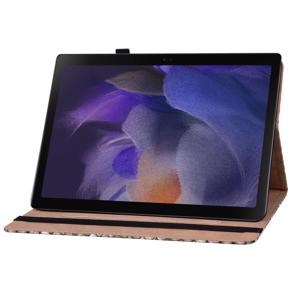  Samsung Galaxy Tab A8 10.5 Fodral Vävd Textur Brun