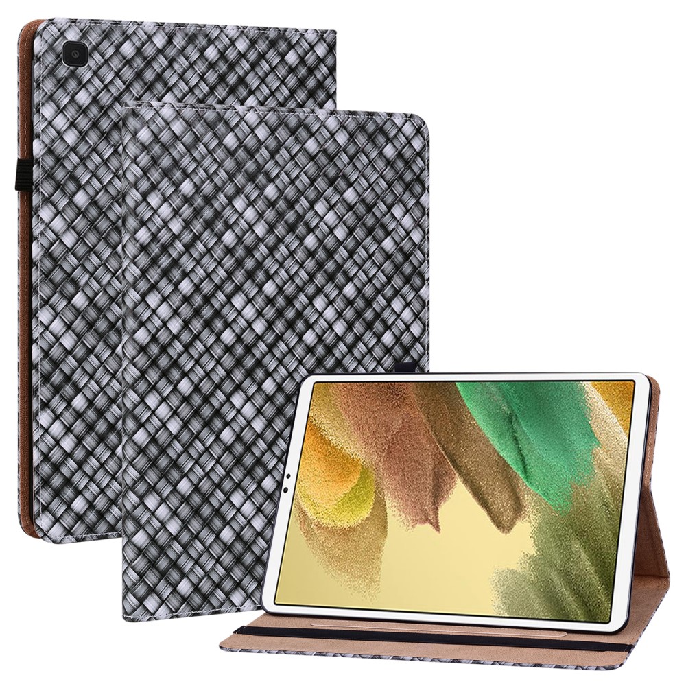  Samsung Galaxy Tab A7 Lite (2021) Fodral Vävd Textur Svart