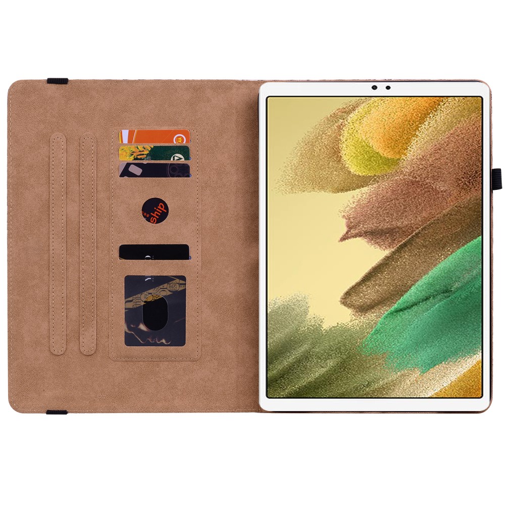  Samsung Galaxy Tab A7 Lite (2021) Fodral Vävd Textur Svart