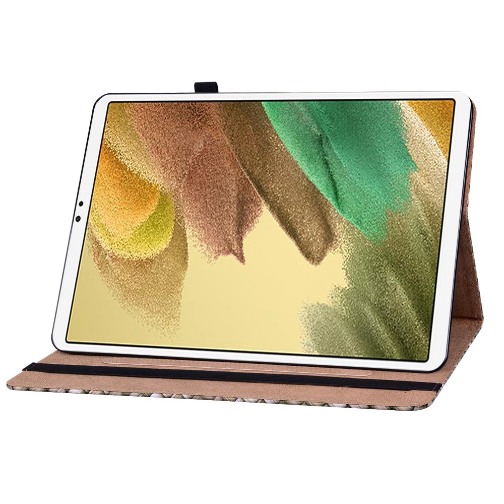  Samsung Galaxy Tab A7 Lite (2021) Fodral Vävd Textur Brun