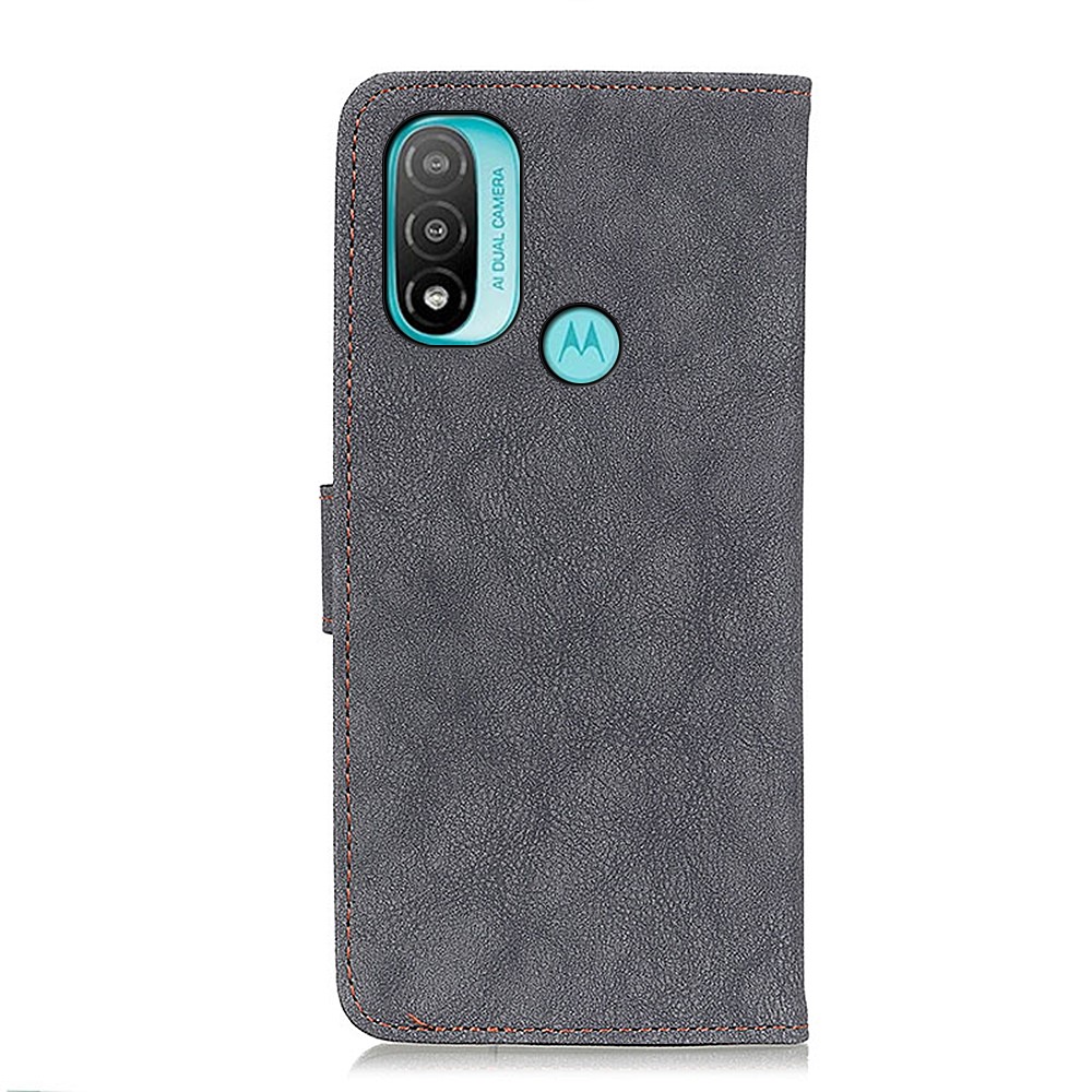 KHAZNEH KHAZNEH Motorola Moto E20 / E40 Fodral Split Läder Svart