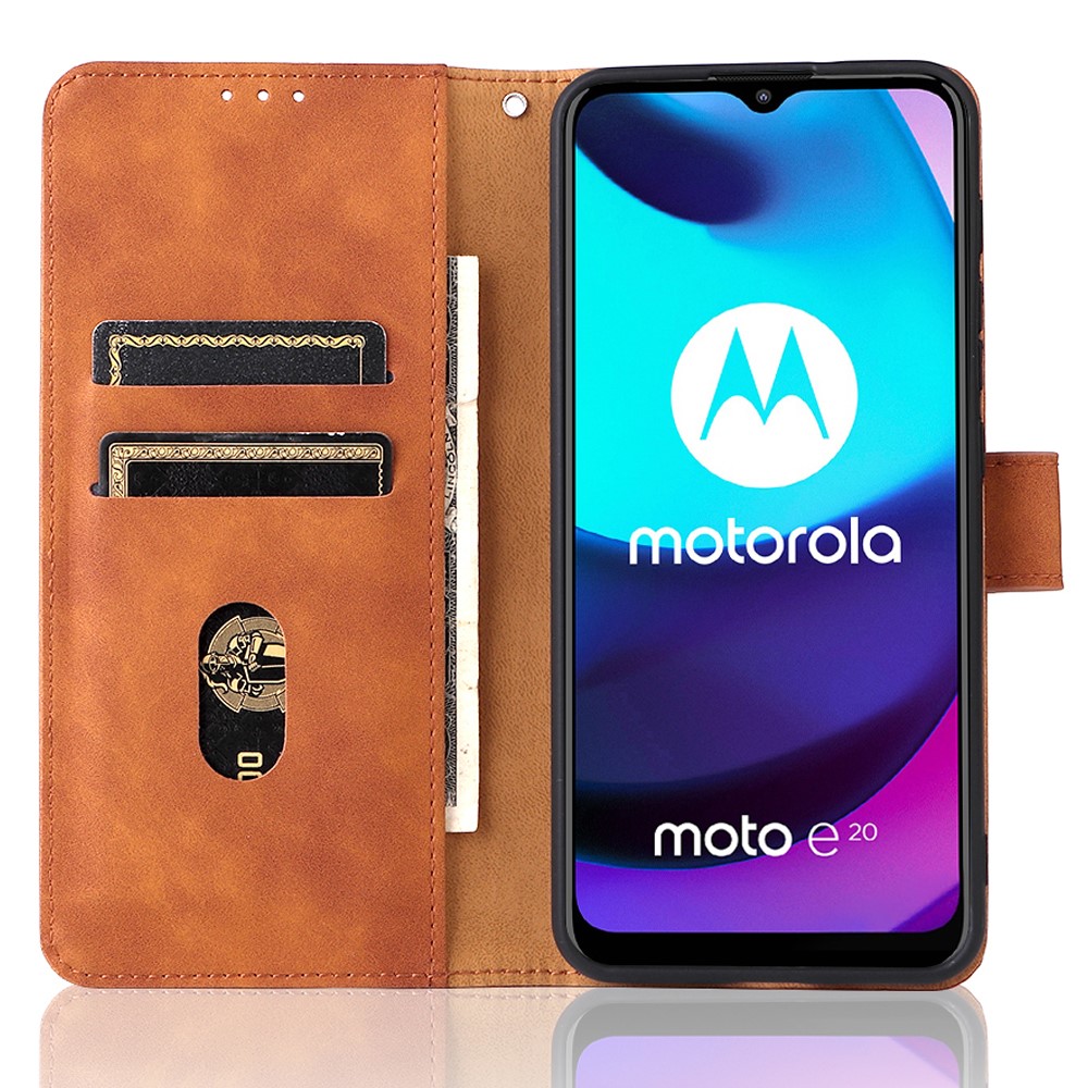  Motorola Moto E20 Fodral Solid Brun