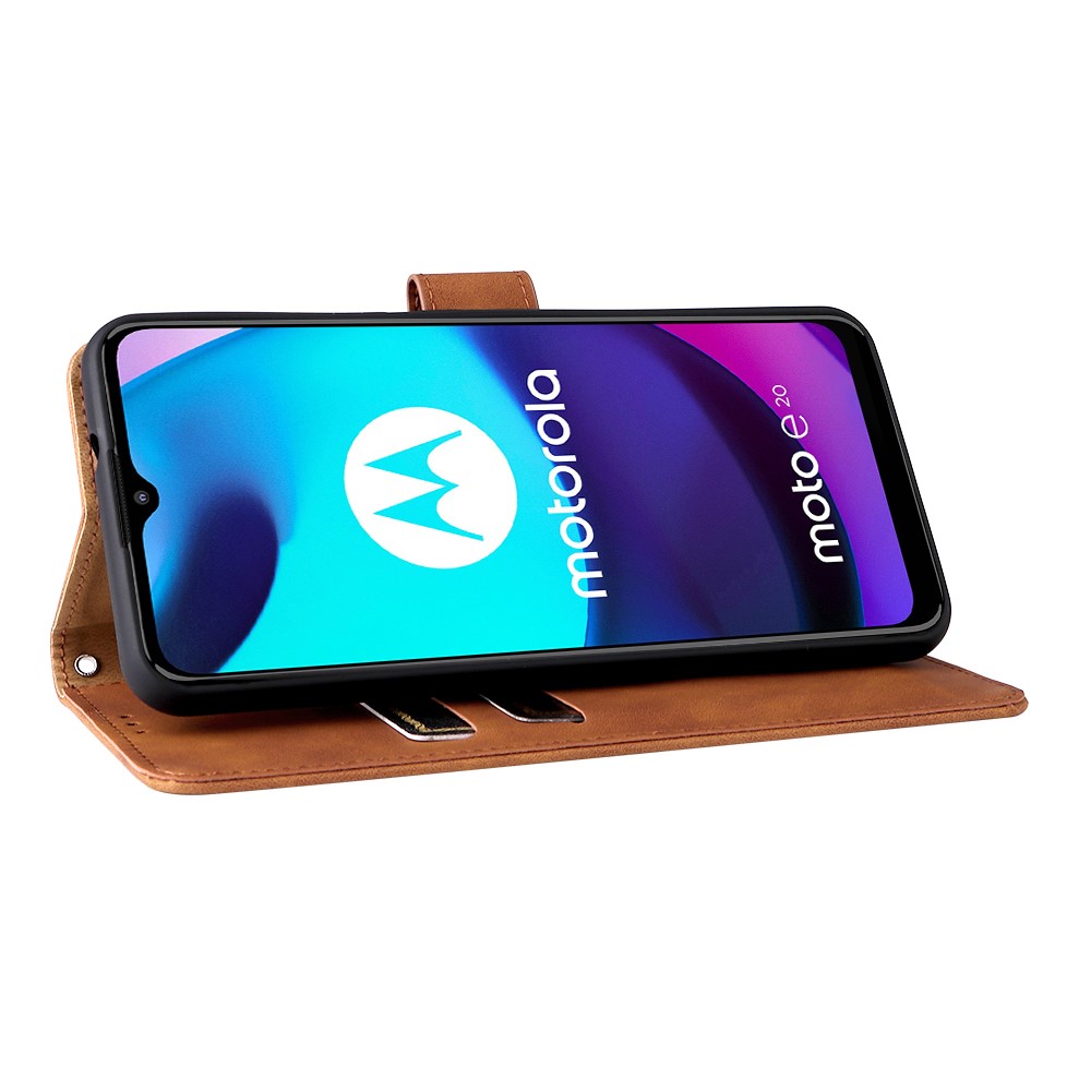  Motorola Moto E20 Fodral Solid Brun