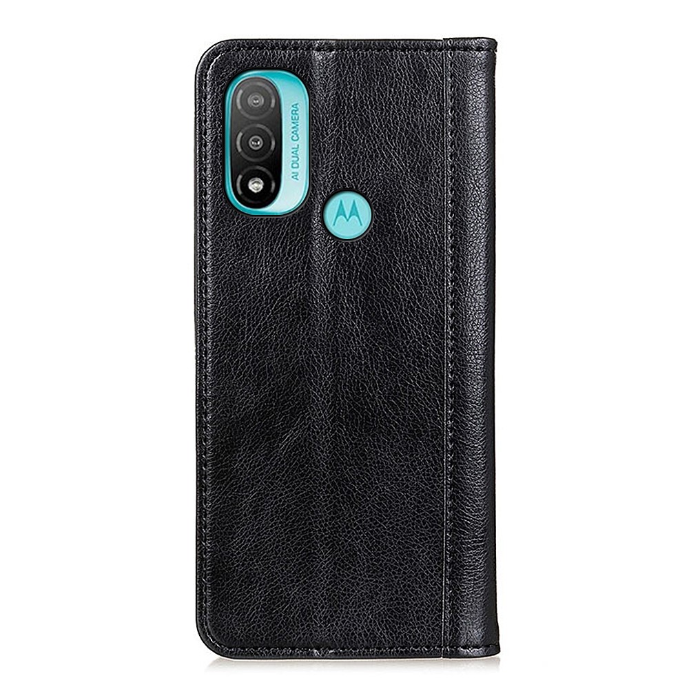  Motorola Moto E20 / E40 Fodral Flip Split Läder Svart