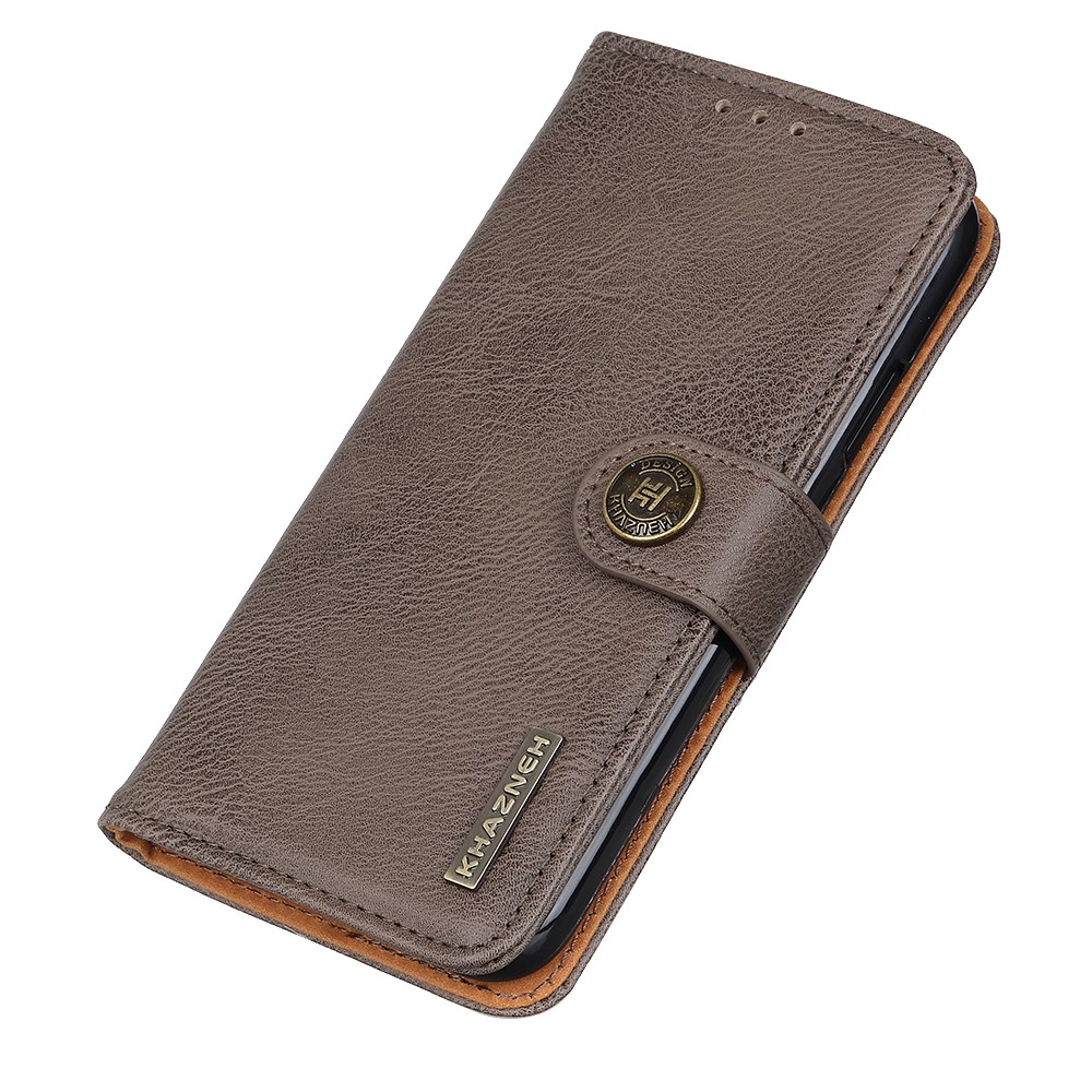 KHAZNEH KHAZNEH Motorola Moto E20 / E40 Fodral Läder Khaki