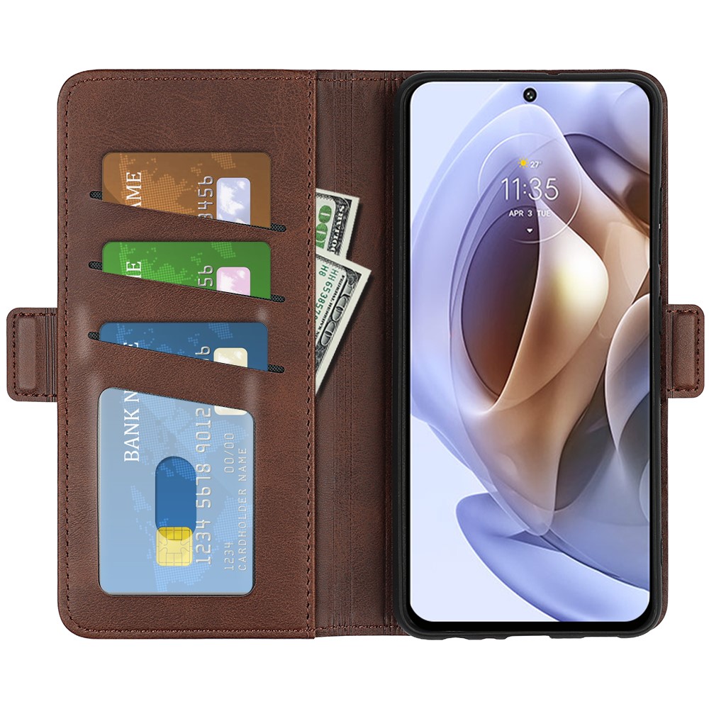  Motorola Moto G31 / G41 Fodral Med Magnetisk Stängning Brun
