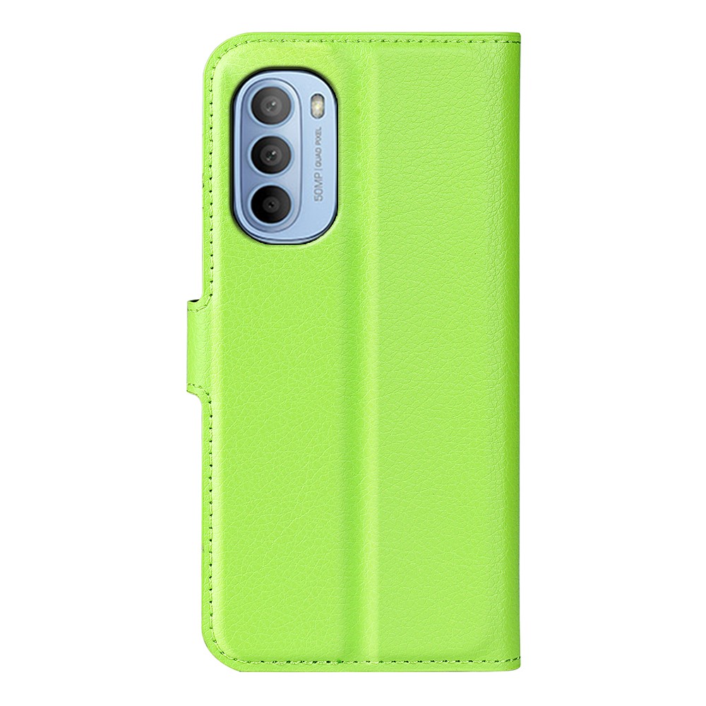  Motorola Moto G31 / G41 Fodral Litchi Textur Grön