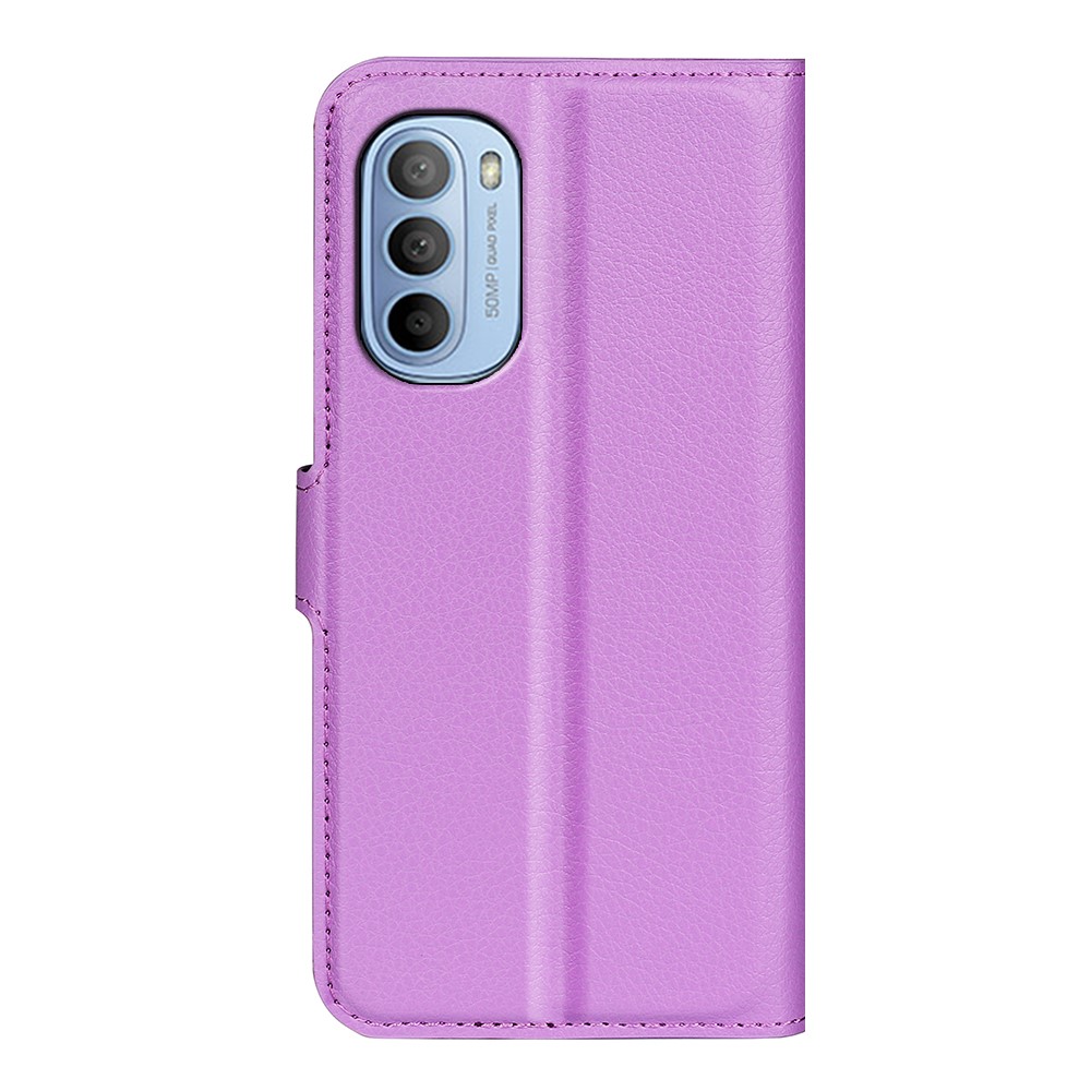  Motorola Moto G31 / G41 Fodral Litchi Textur Lila