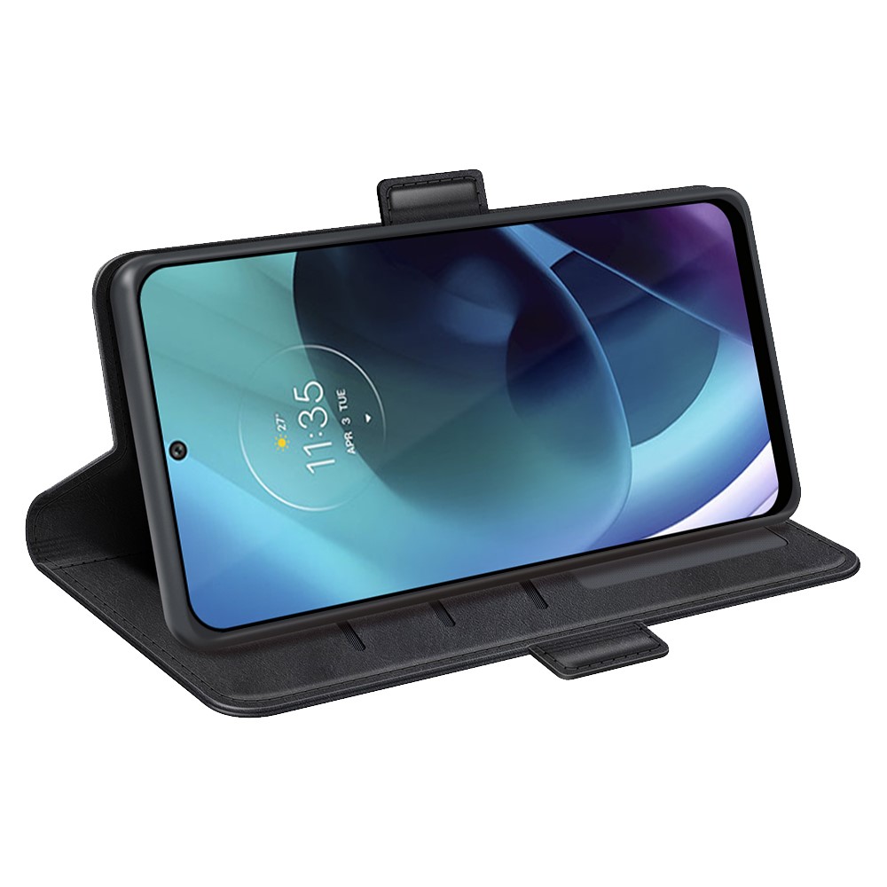  Motorola Moto G71 Fodral Med Magnetisk Stängning Svart