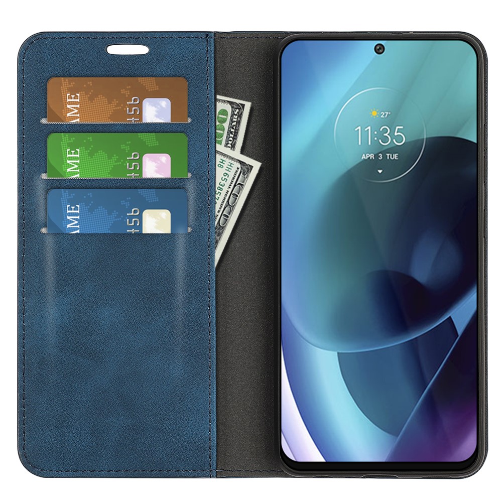  Motorola Moto G71 Fodral Flip Blå