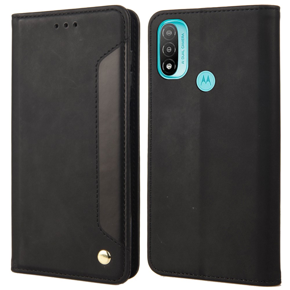  Motorola Moto E20 / E40 Fodral Flip Skin Touch Svart