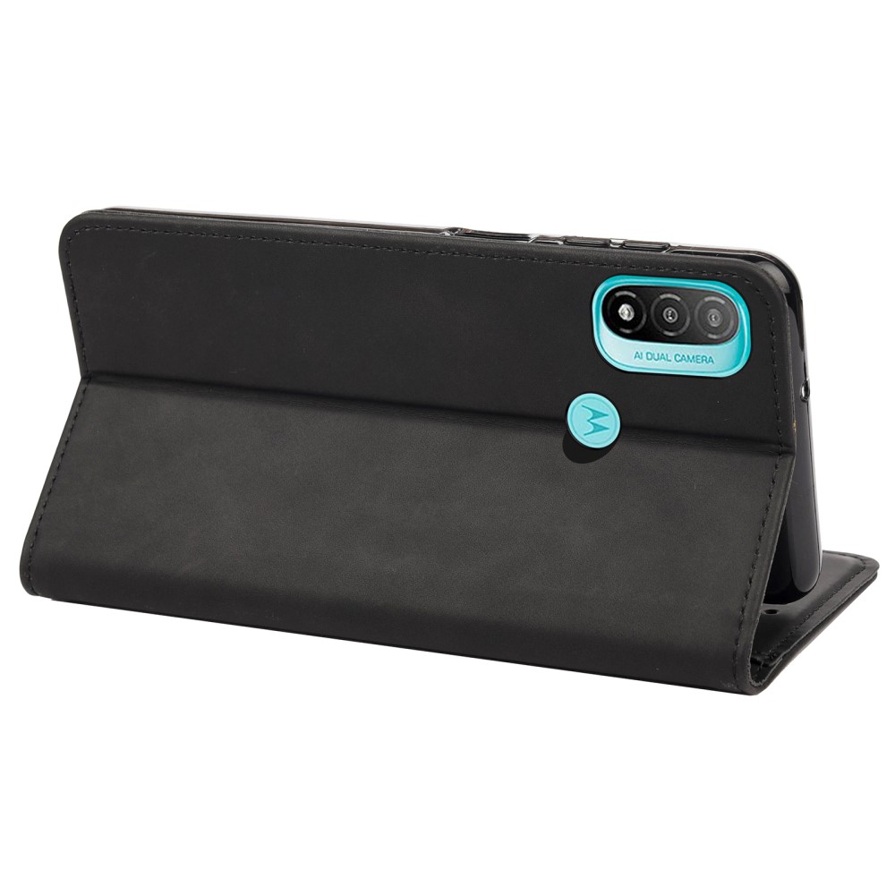 Motorola Moto E20 / E40 Fodral Flip Skin Touch Svart