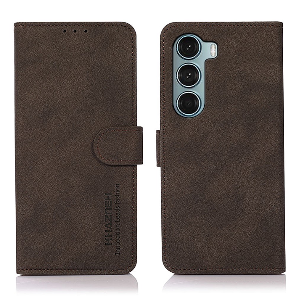 KHAZNEH KHAZNEH Motorola Moto G200 Fodral Retro Läder Brun