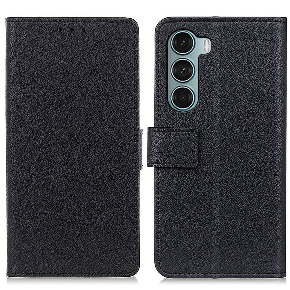  Motorola Moto G200 Fodral Solid Läder Svart