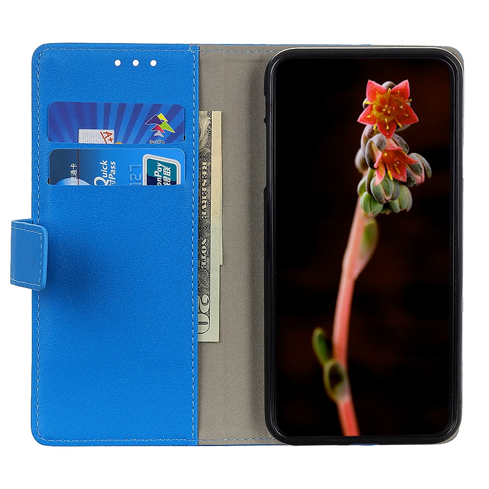  Motorola Moto G200 Fodral Solid Läder Blå